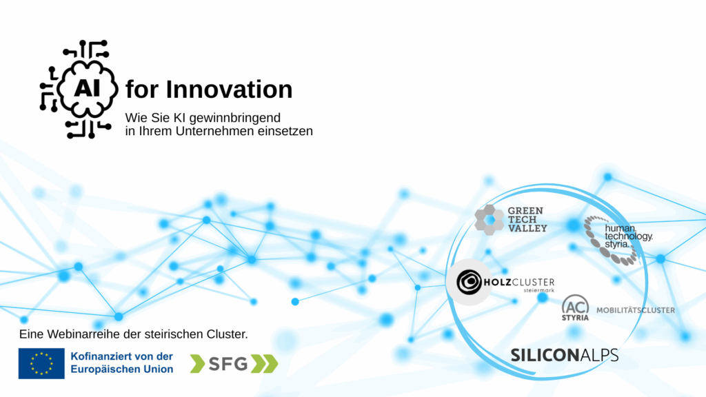 Sujet-Grafik mit Logos für AI for Innovation