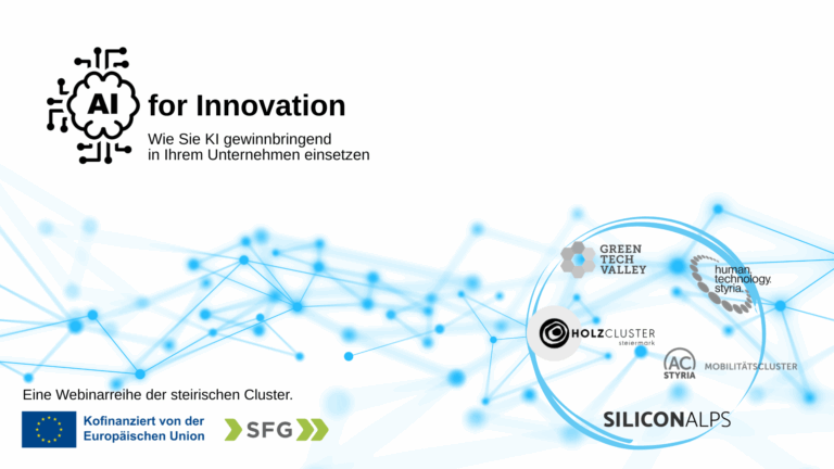 Sujet-Grafik mit Logos für AI for Innovation