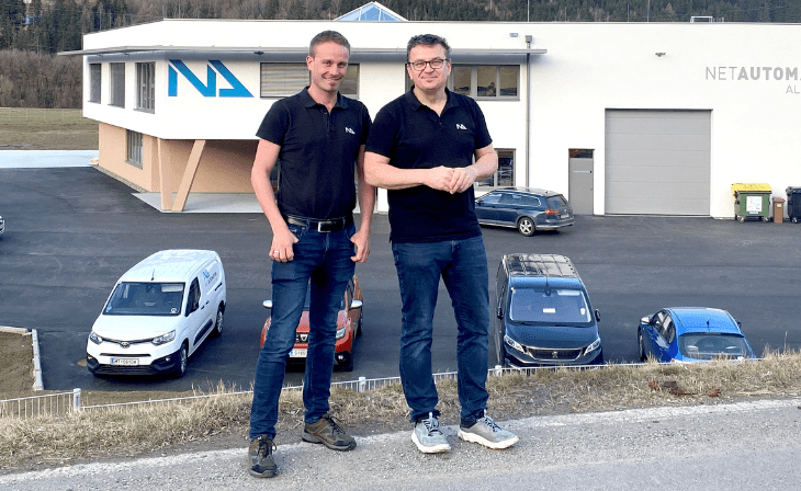 Die beiden NET-Automation-Geschäftsführer (v.l.) Gernot Theuermann und Walter Rieger
