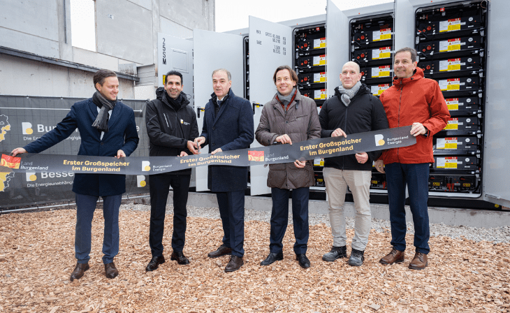 v.l.: GF BE Energy Michael Weixelbraun, CEO Burgenland Energie Stephan Sharma, LR Leonhard Schneemann, GF BE Energy Tomasz Nowosielski, Alexander Pfnier BE Energy, GF BE Trading GmbH Johannes Paeck (c) Burgenland Energie