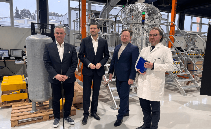 v.l.: Norbert Hofer, Philipp Pölzl, Florian Wagner und Mario Müller (c) EMERALD HORIZON