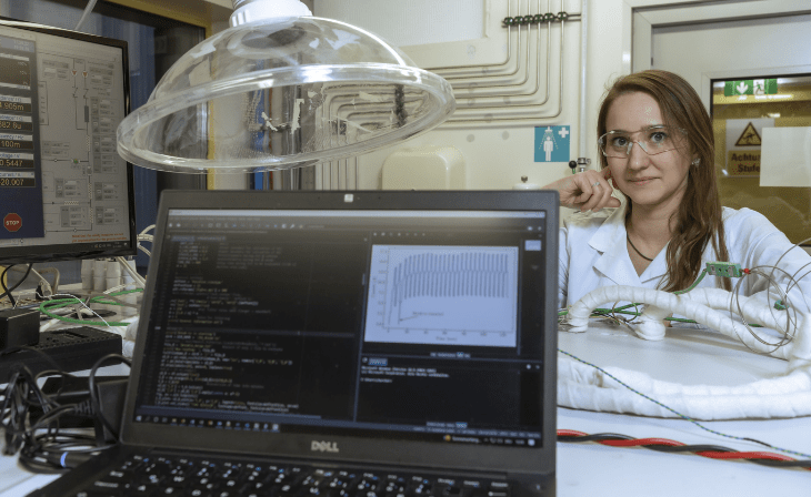 Merit Bodner vom Institut für Chemische Verfahrenstechnik und Umwelttechnik der TU Graz (c) Lunghammer/TU Graz