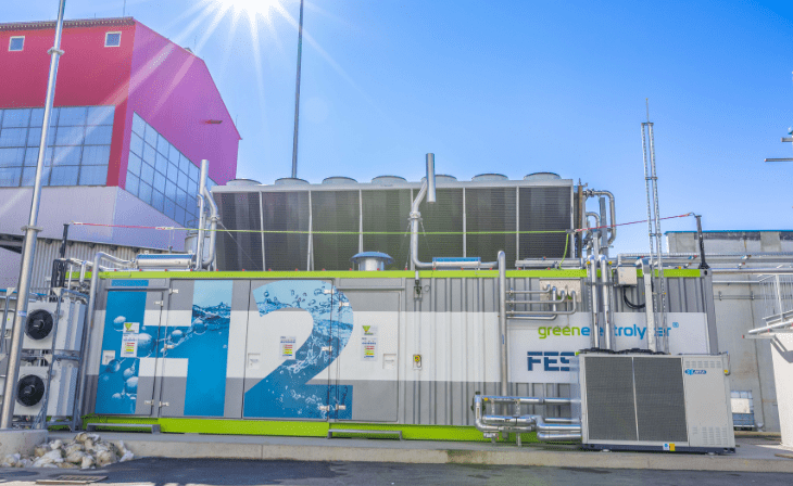 Kelag-Wasserstoffanlage am Standort der Kärntner Restmüllverwertungs GmbH (KRV) in Arnoldstein (c) Kelag