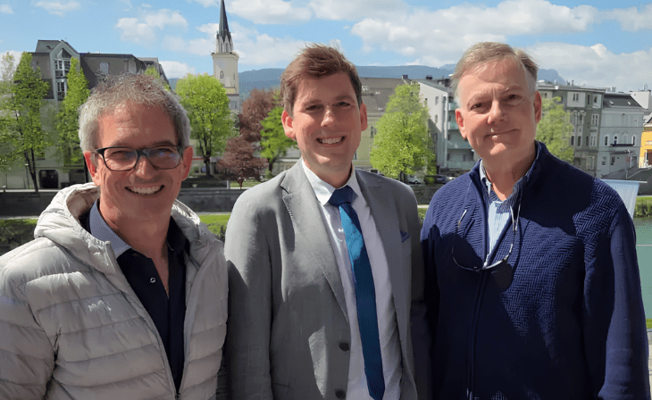 (v.l.) Peter Schicho, Matthias Nadrag und Roderik van Kessenich (c)enixi