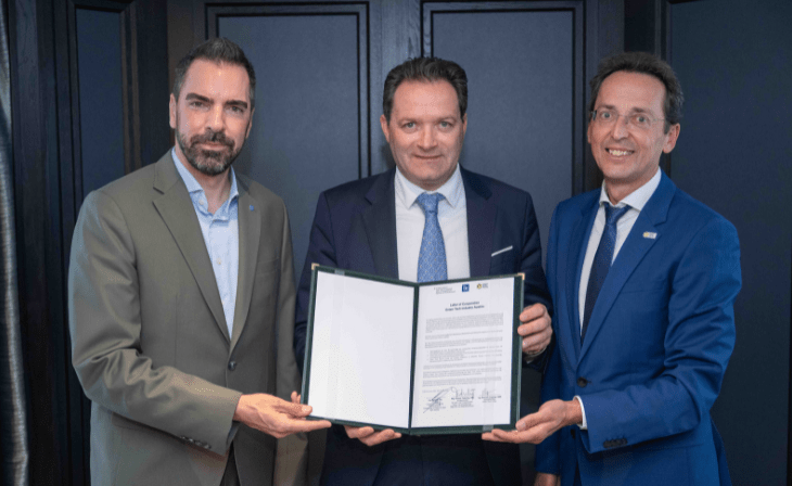 Absichtserklärung für Green Tech Industry (v.l.): Ochsner, Totschnig & Puttiner (c) BMLUK/Hemerka