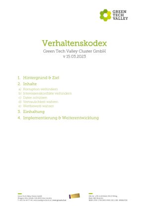 Verhaltenskodex Green Tech Valley Cluster_2023-03_StartInhalte